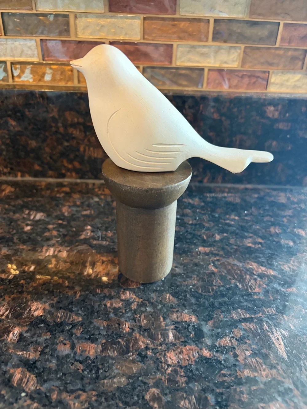White Decorative Bird Figurine for Themed Decor